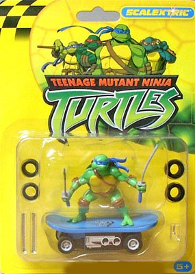 Childrens Toyshop  Toys : Micro Scalextric Teenage Mutant Ninja Turtles - Leonardo On Skateboard