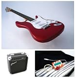  : Crescent 39" Red Electric Guitar with Accessories and 10 watt AMP