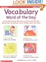 Vocabulary Word of the Day (Grades 3-6)