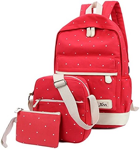 POWUDA Customized Canvas Double Shoudlers School Bag Can Print Your Name