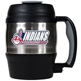 Sports MLB INDIANS 52oz. Stainless Steel Macho Travel Mug with Bottle Opener/Stainless Steel On Sale Bottle Opener Stainless Steel