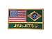 USA America / Brazil Jiu-Jitsu Flags Patch