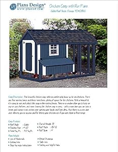 ... Hen House 4 ft x 8 ft Gable / A Frame Roof Style Project Plans, Design