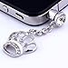 niceEshop(TM) Universal 3.5mm Crystal Crown Anti Dust Earphone Jack Plug Stopper for iPhone4/4s/5,iPod,iPad, HTC, Samsung S3 i9300/S4 i9500/N7100 etc