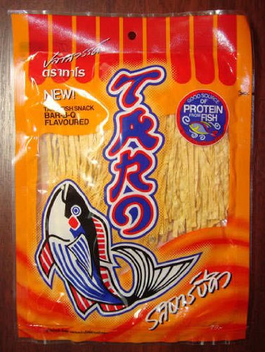 Thai Taro Fish Snack Bar-b-q Flavoured 36 G From Thailand