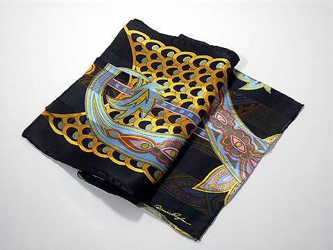 Paisley and Scallop Scarf