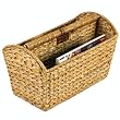 Household Essentials ML-6017 Woven-Banana Leaf Magazine Rack with Handle