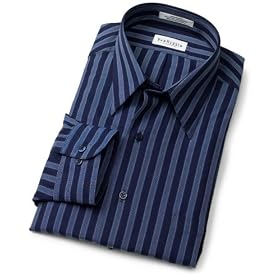 Van Heusen Men's Long Sleeve Wrinkle Free Fancy Broadcloth Stripe Shirt