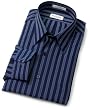 Van Heusen Men's Long Sleeve Wrinkle Free Fancy Broadcloth Stripe Shirt