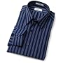 Van Heusen Men's Long Sleeve Wrinkle Free Fancy Broadcloth Stripe Shirt