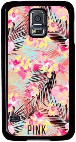 Samsung Galaxy S5 case,A Victoria's Secret PINK Flowers design Case Cover for Samsung Galaxy S5 in PC Material