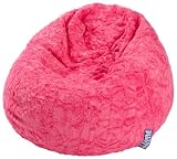 Magma-Heimtex 2826052 Sitzsack L Fluffy, 70x90cm, 120Liter, Polystyrolf&uuml;llung, Original Knauf, Farbe pink