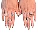 Cougar's Choice® 7 Pcs Fashion Vintage Turkish Arrow Moon Turquoise Joint Knuckle Nail Midi Ring Set Boho Ring Set (Silver)