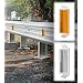 Tapco GR-1 Prismatic Guard Rail Delineator, 4-1/4" Length x 2-1/2" Width x 1" Height, Amber