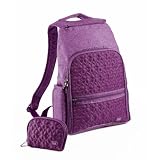 Lug Travel DODGER Mini Backpack Lightweight pockets galore gift in PLUM PURPLE VIOLET