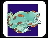 Decorated Mouse Pad with frog, green, brown, amphibian, spots
