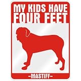 New My Kids Have 4 Feet : Mastiff Parking Sign Dog