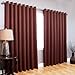 Best Home Fashion Wide Width Thermal Insulated Blackout Curtain - Antique Bronze Grommet Top - Chocolate - 100