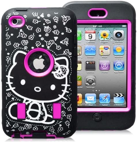 APT® Hard and Soft High Impact Heavy Duty Hybrid Rugged Armor Sports Combo Case for Apple iPod Touch