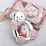 Pink teddy bear design photo frame - key chains (Set of 48)