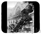 Train Wreck at Montparnasse (1895) Mouse Pad