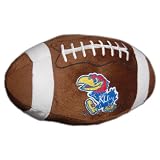 NCAA Kansas Jayhawks Plush Football Pillow