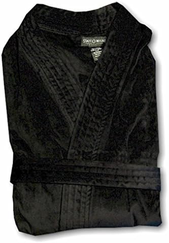 STATE-O-MAINE 04011-010X TERRY SOLID VELOUR BLACK 6XL-BIG