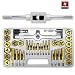Pro Grade 40 Piece Titanium Tap & Hexagon Die Tool Set - SAE #4 to 1/2