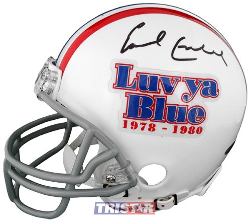 Earl Campbell Signed Autographed Houston Oilers Luv Ya Blue Mini Helmet