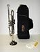 Crystalcello CWD416 B Flat Nickel plated Trumpet with Carrying Case