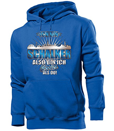SCHALKE FAN HOODIE – ICH BIN SCHALKER ALSO BIN ICH COOLER ALS DU 4619(HKP-B) Gr. L