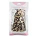 MIN KITTY Fashionable Leopard bow Animal Print three White Pearl Bow-knot Protective Shell back hard Case Cover for iphone 6 4.7inch +free microfiber cloth
