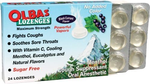 Olbas Lozenges, Sugar Free, Black Currant Flavour, 24 Lozenges by Olbas Therapeutic