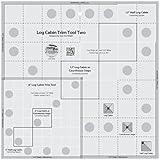 Creative Grids Non-slip Log Cabin Trim Tool Two 6-inch and 12-inch Blocks