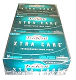 Trident Xtra Care Cool Mint Sugarless Gum,(12/14 Stick Packs )