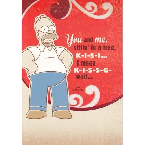 Simpsons Valentines Card