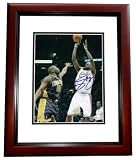 Lebron James Autographed/Hand Signed Cleveland Cavaliers 8x10 Action Photo MAHOGANY CUSTOM FRAME