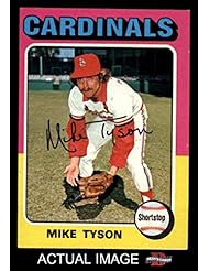 Trading Cards: 1975 Topps Mini # 231 Mike Tyson St. Louis Cardinals (Baseball Card) Deans Cards 7 - NM - Topps Mini