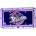 NBA Basketball Detroit Pistons Neon License Plate Clock (5 Stars Online Store - ezshoponline, inc.)