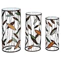 Black/ Brown/ Green Bamboo Nesting Tables