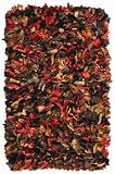 Leather Shaggy Multi 8x10 Area Rug