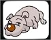 boxer30 - Decorated Mouse Pad with god guarding gray sleeping