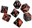 Pegasus Spiele 207202XX - W�rfel, Oblivion: Rot, 7er-Set in Acrylbox