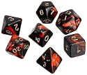 Pegasus Spiele 207202XX - W&uuml;rfel, Oblivion: Rot, 7er-Set in Acrylbox