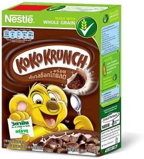 Koko Krunch Whole Grain Wheat Curls Breakfast Cereal Chocolate Flavour 170g By Thaidd