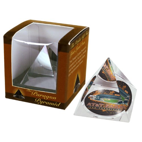 MLB San Francisco Giants AT&T Park Crystal Pyramid Paperweight