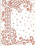 Ecstasy Crafts Marianne Design Embossing Folder, Anja's Decorative Border, 5 by 5-Inch