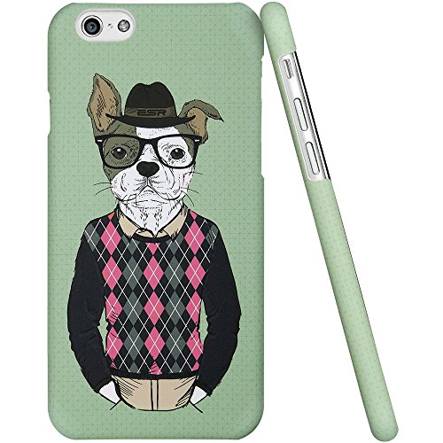 iPhone 6 Plus Case, ESR Illustrators Series Protective Case with Aesthetic Print Illustration Hard Back Cover for iPhone 6 Plus [5.5 inches] (Mr.Wow)