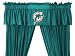 NFL Miami Dolphins 5pc Curtain Set Jersey Drapes and Valance