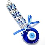 blue glass evil eye charm